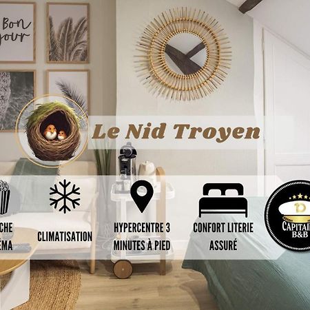 Le Nid Troyen - Proche Hypercentre - 2 Pers Lägenhet Troyes Exteriör bild