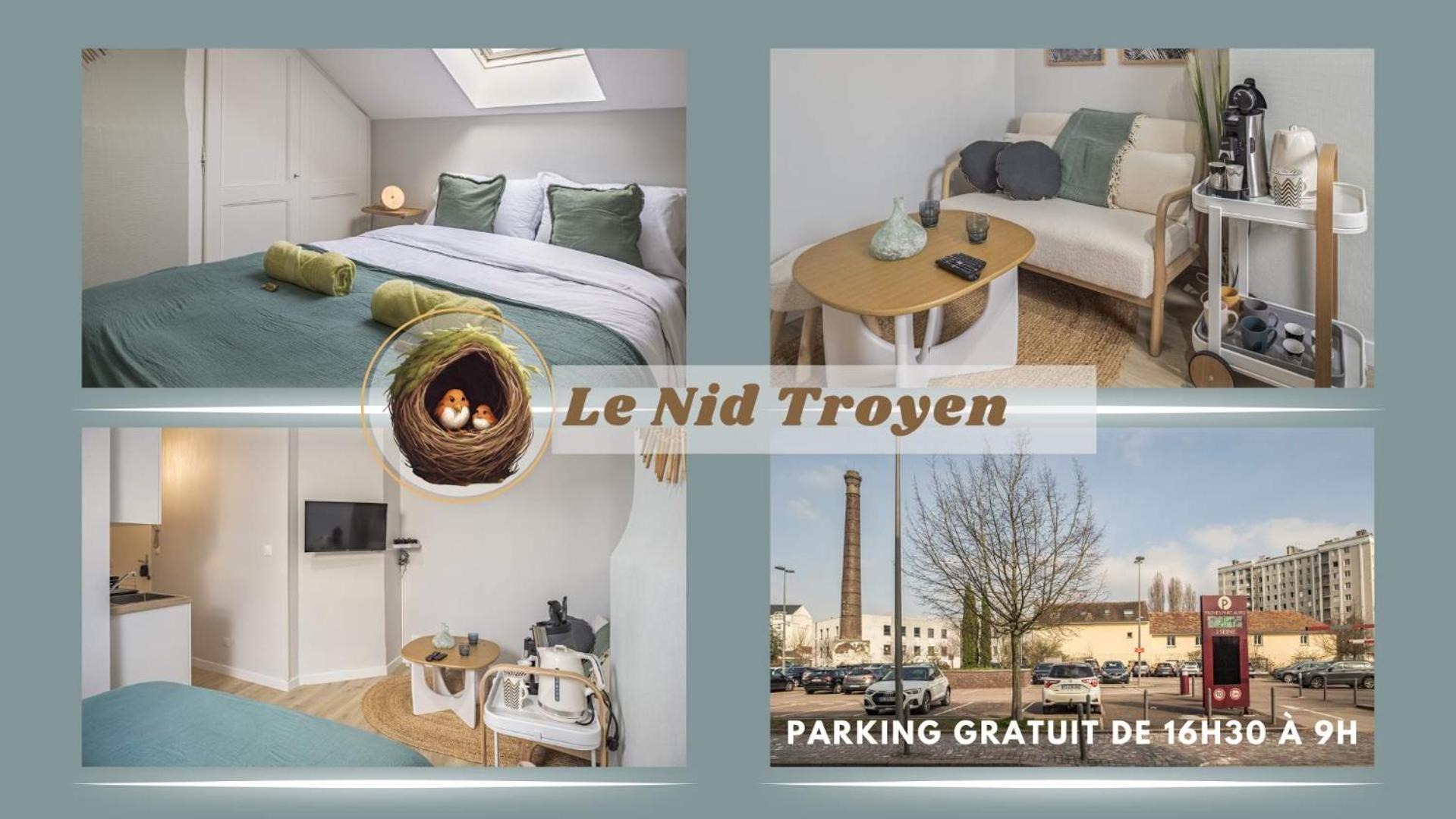 Le Nid Troyen - Proche Hypercentre - 2 Pers Lägenhet Troyes Exteriör bild